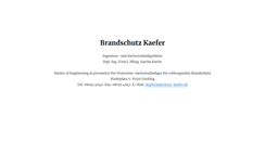 Desktop Screenshot of brandschutz-kaefer.de